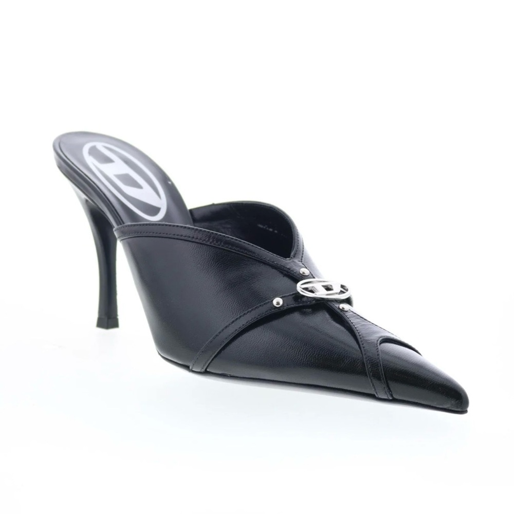 Diesel Black Pointed Toe Mules - NEW IN BOX - Retail $425